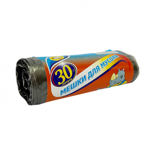 Мешки для мусора 30л*30шт. 6мкм ПНД (50) 